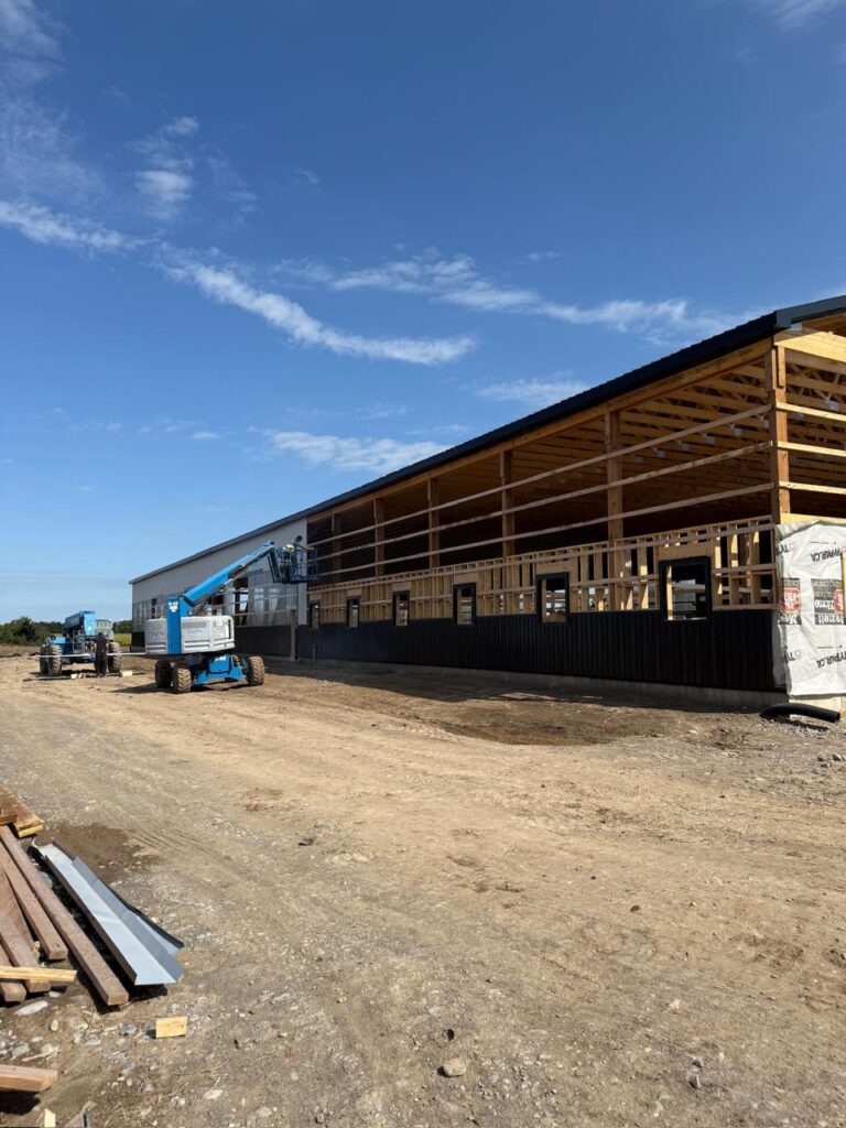 Custom home build in progress by N.S. Custom Contracting Inc in Ontario