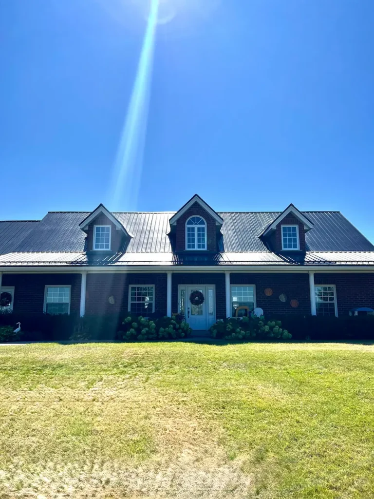 Two-car garage with carriage-style doors completed by N.S. Custom Contracting in Northumberland County