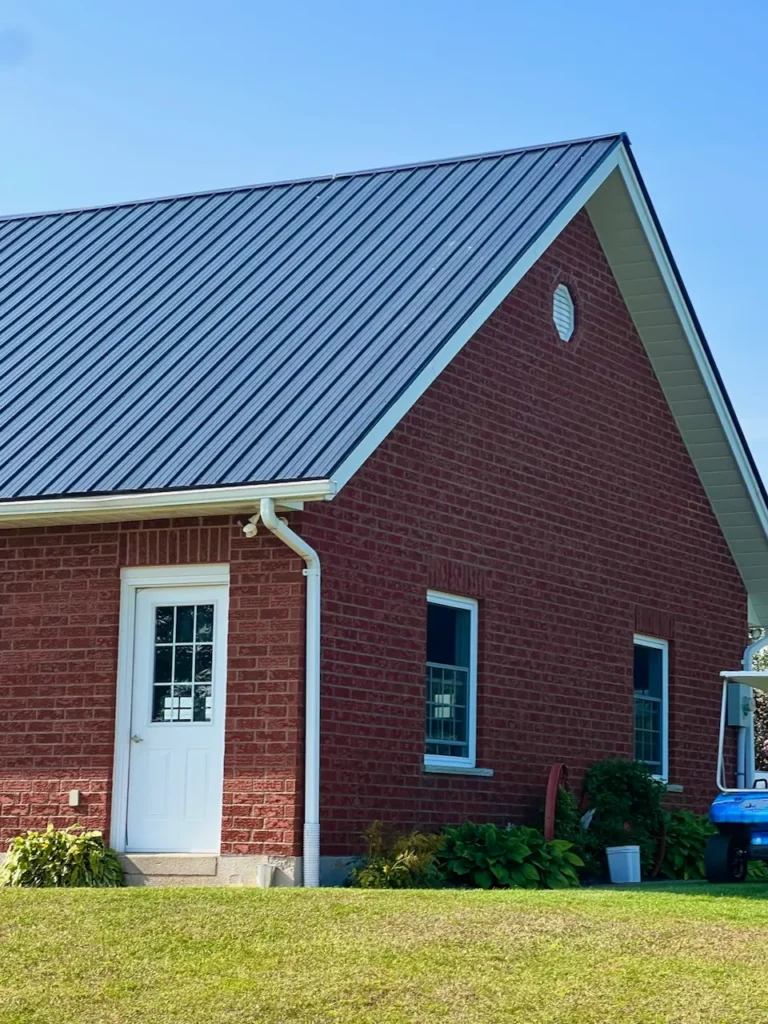 Custom guest cabin with board and batten siding completed in Northumberland County Ontario