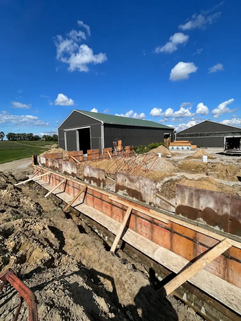 Old Ontario barn undergoing structural restoration by N.S. Custom Contracting