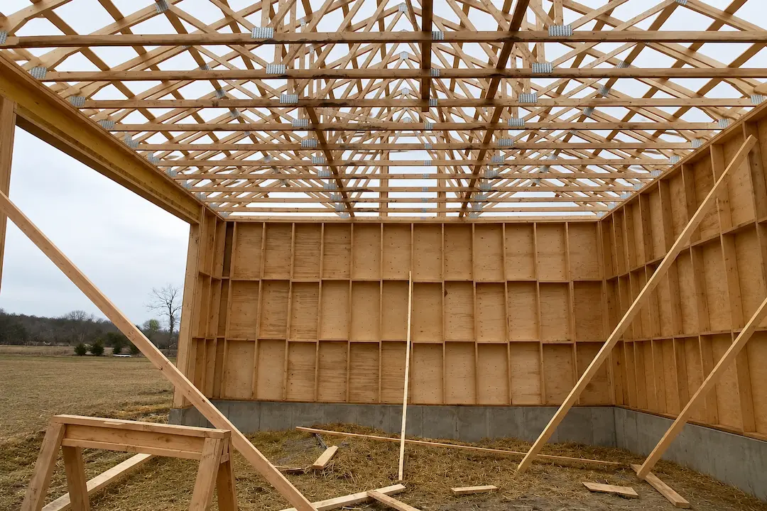 Post-frame vs stick-frame construction comparison for Ontario builds