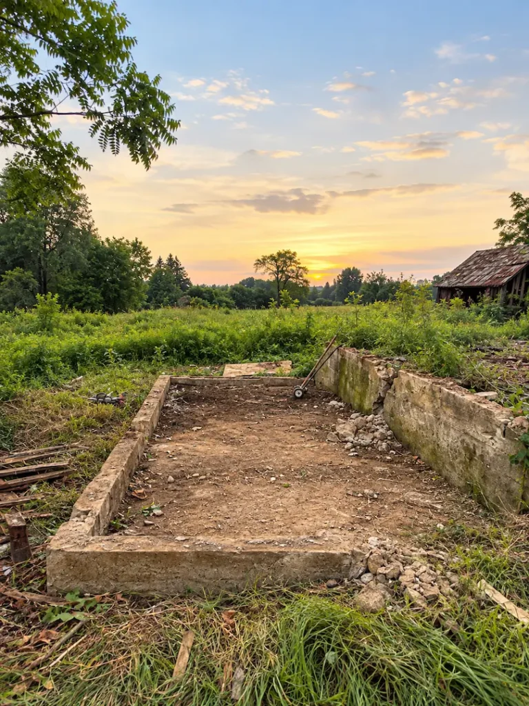 original foundation before any work